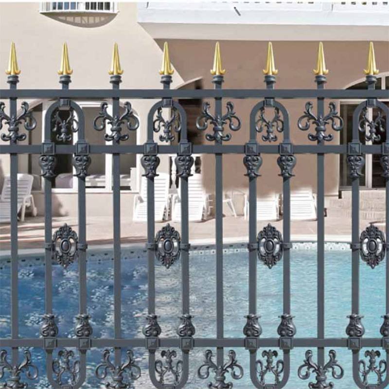 Popular decorative wrought iron fence LJ-6812 for villa