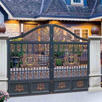 Good looking wrought iron villa gate designs LJ-8004