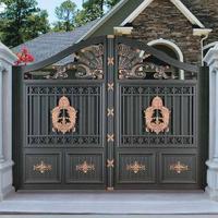 Wrought iron villa main entrance gate designs LJ-8825
